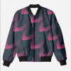 Patterned bomber jacket