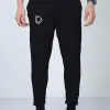 Black unisex joggers