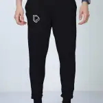 Black unisex joggers