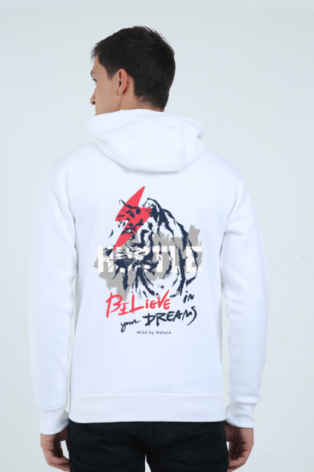 White urban wear hoodie