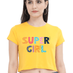 Yellow crop top